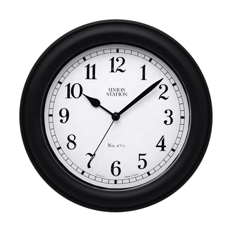 Promotional minimalist black antique Wall Clock Home Decor gift clock