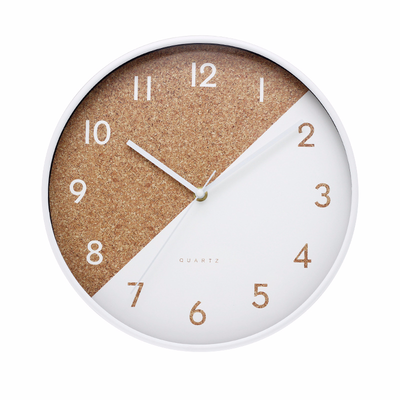 Hot selling White Double Color Stitching Wall Clocks Plastic Design Clocks