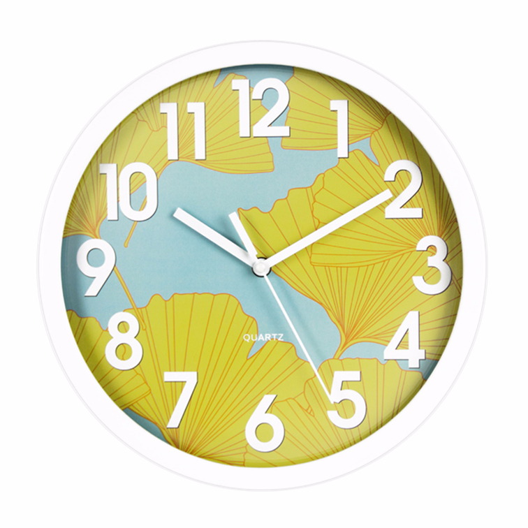 Autumn Leaves Design Decorate Wall Clock Custom Clock