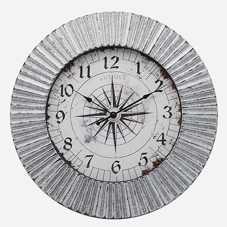 Best selling antique tinplate plastic wall clock