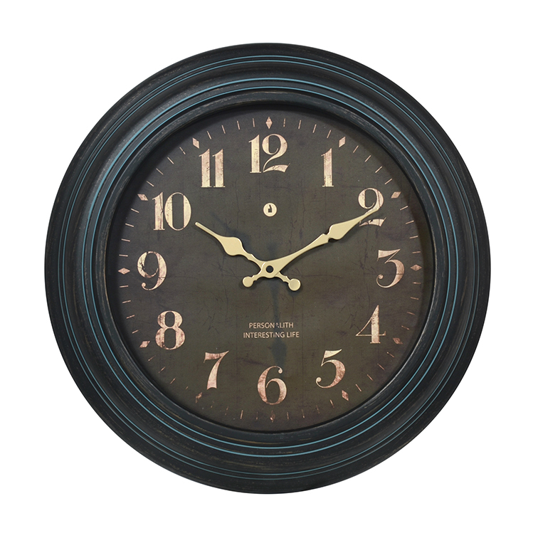 16 inch vintage metal wall clock for home decorative