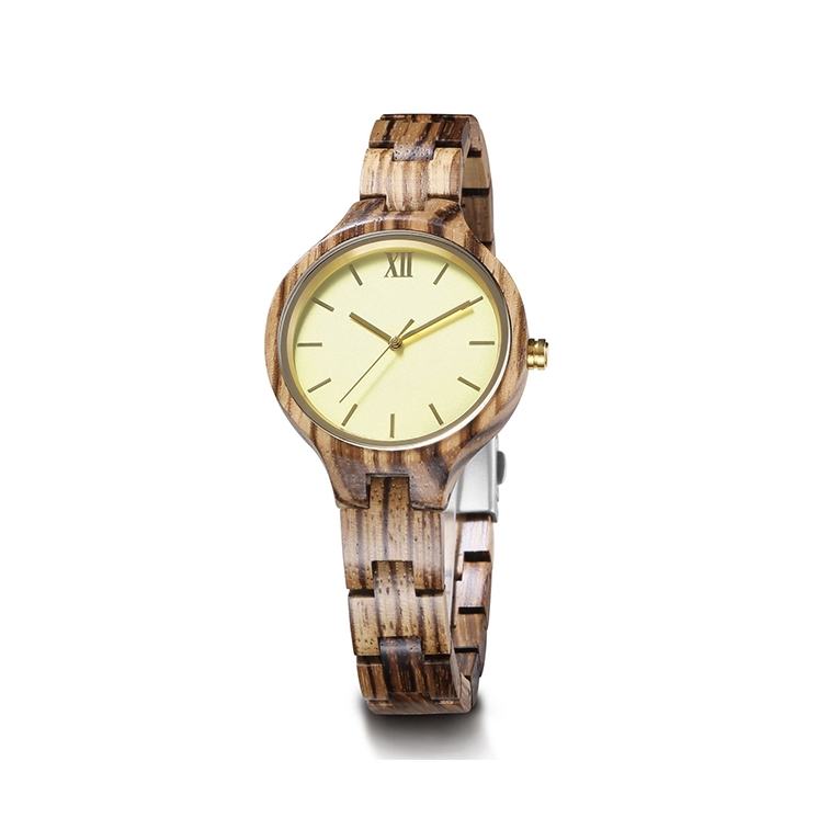 Direct Factory Low MOQ Wholesale OEM Sandalwood Quartz Movement Wrist Watches for Men and Ladies