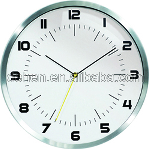 Best OEM 13 inch Silver Silent Movement Clock Home Decor Wall Clock Interior Decoration Clock