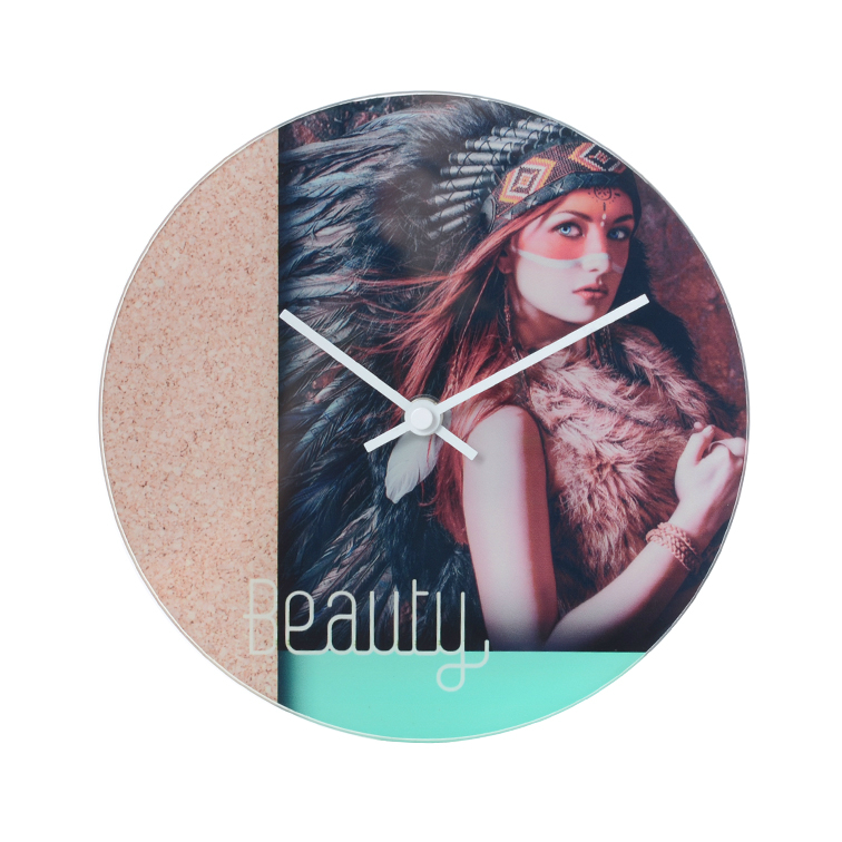 DEHENG background design colorful decorative wall clock