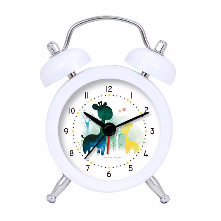 Cute Cartoon Giraffe Children's Bedside Quartz Alarm Clock