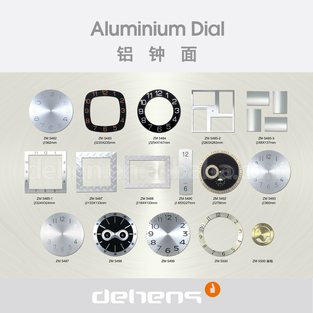 Deheng cheap aluminium clock dial face